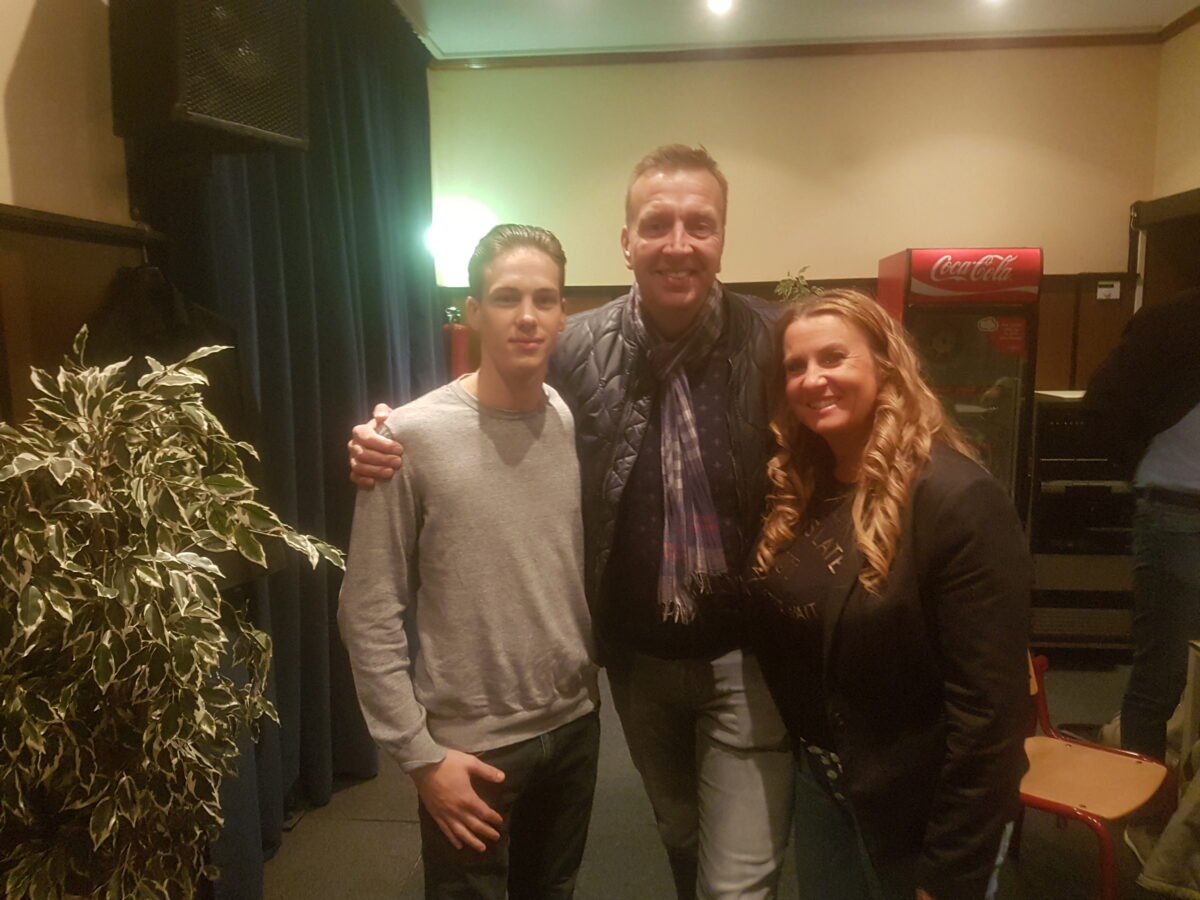 Tina v Beeck met Jannus en Jovano Dingenouts