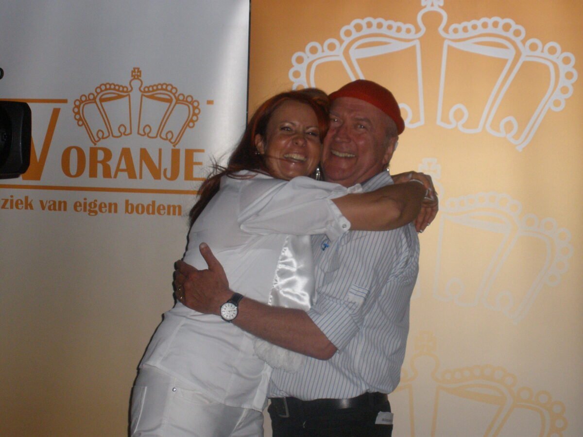 Tina van Beeck met Harrie Slinger van Drukwerk.